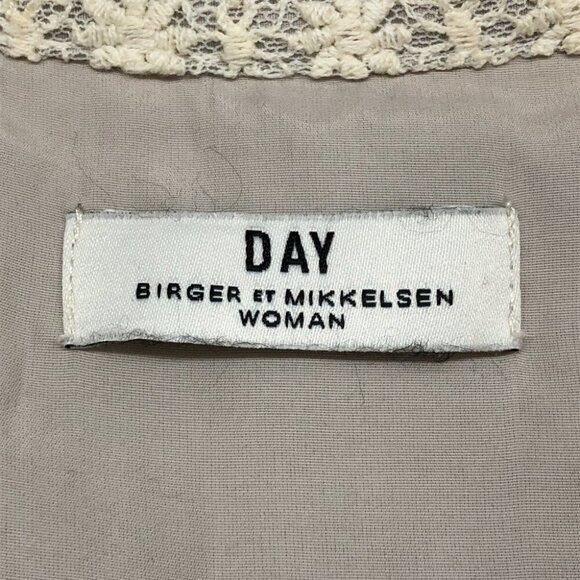 DAY Birger et Mikkelsen Cream Geometric Crochet lined Dress size 36 - Picture 7 of 16